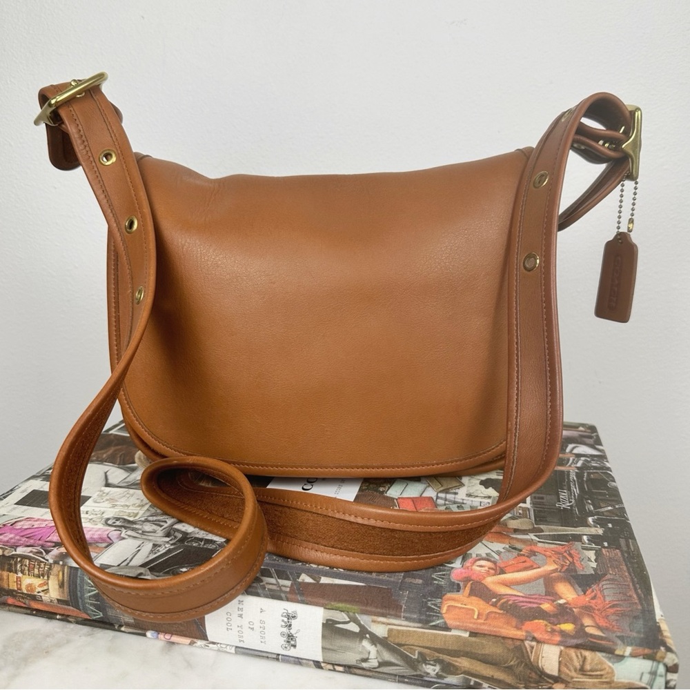 Coach Tan Leather Crossbody Bag